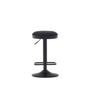 Jordan Fabric Kitchen Bar Stool in Black