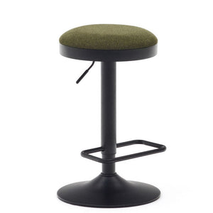 Jordan Fabric Kitchen Bar Stool in Dark Green