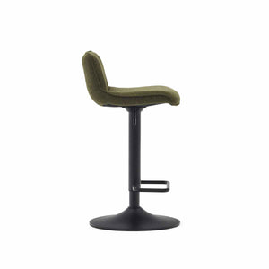 Mia Fabric Kitchen Bar Stool in Dark Green