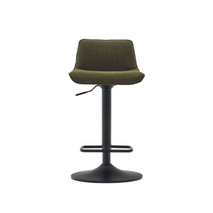 Mia Fabric Kitchen Bar Stool in Dark Green