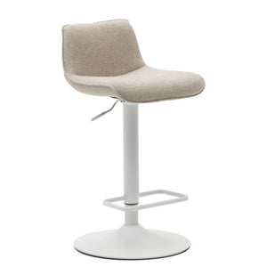 Mia Fabric Kitchen Bar Stool in Beige