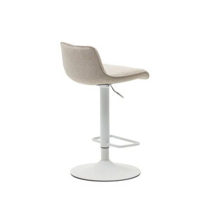 Mia Fabric Kitchen Bar Stool in Beige