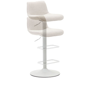 Mia Fabric Kitchen Bar Stool in Beige