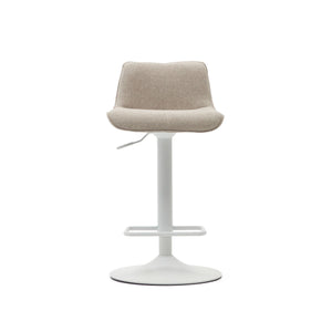 Mia Fabric Kitchen Bar Stool in Beige