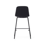Parker Fabric Kitchen Bar Stool in Black