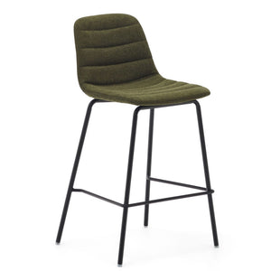 Parker Fabric Kitchen Bar Stool in Dark Green