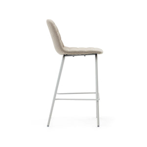 Parker Fabric Kitchen Bar Stool in Beige