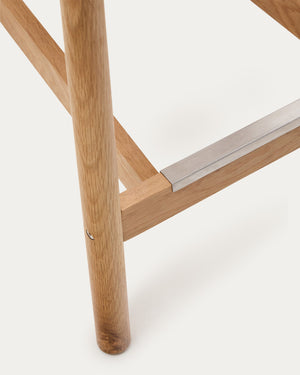 Elsie Rope Kitchen Bar Stool in Oak/Natural