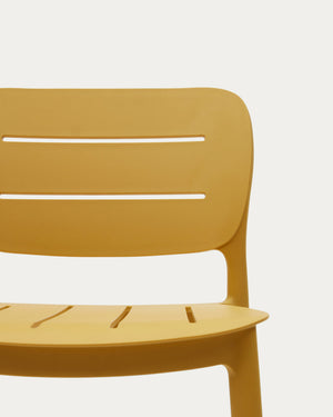 Nova 65cm Bar Stool in Mustard