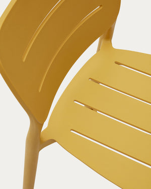 Nova 65cm Bar Stool in Mustard