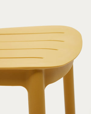 Nova 65cm Bar Stool in Mustard