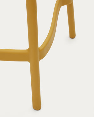 Nova 65cm Bar Stool in Mustard