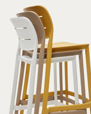 Nova 65cm Bar Stool in Mustard