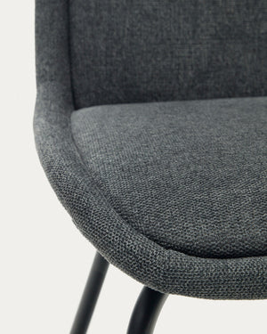 Emmett Fabric Dining Chair in Grey