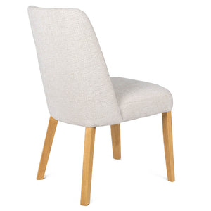 Caleb Fabric Dining Chair in Natural/Pearl