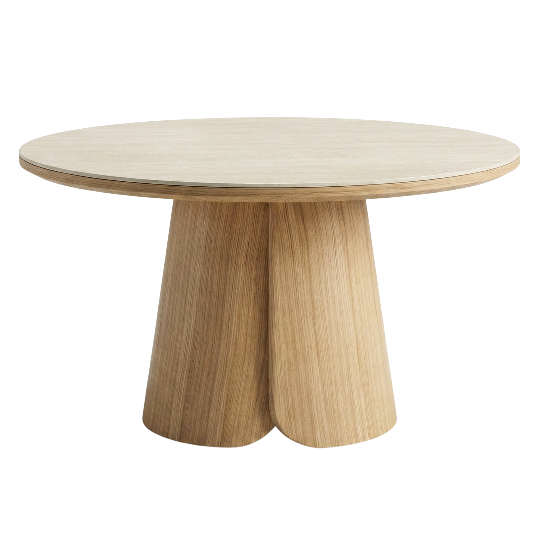 Olsen 150cm Dining Table in Oak/Travertine