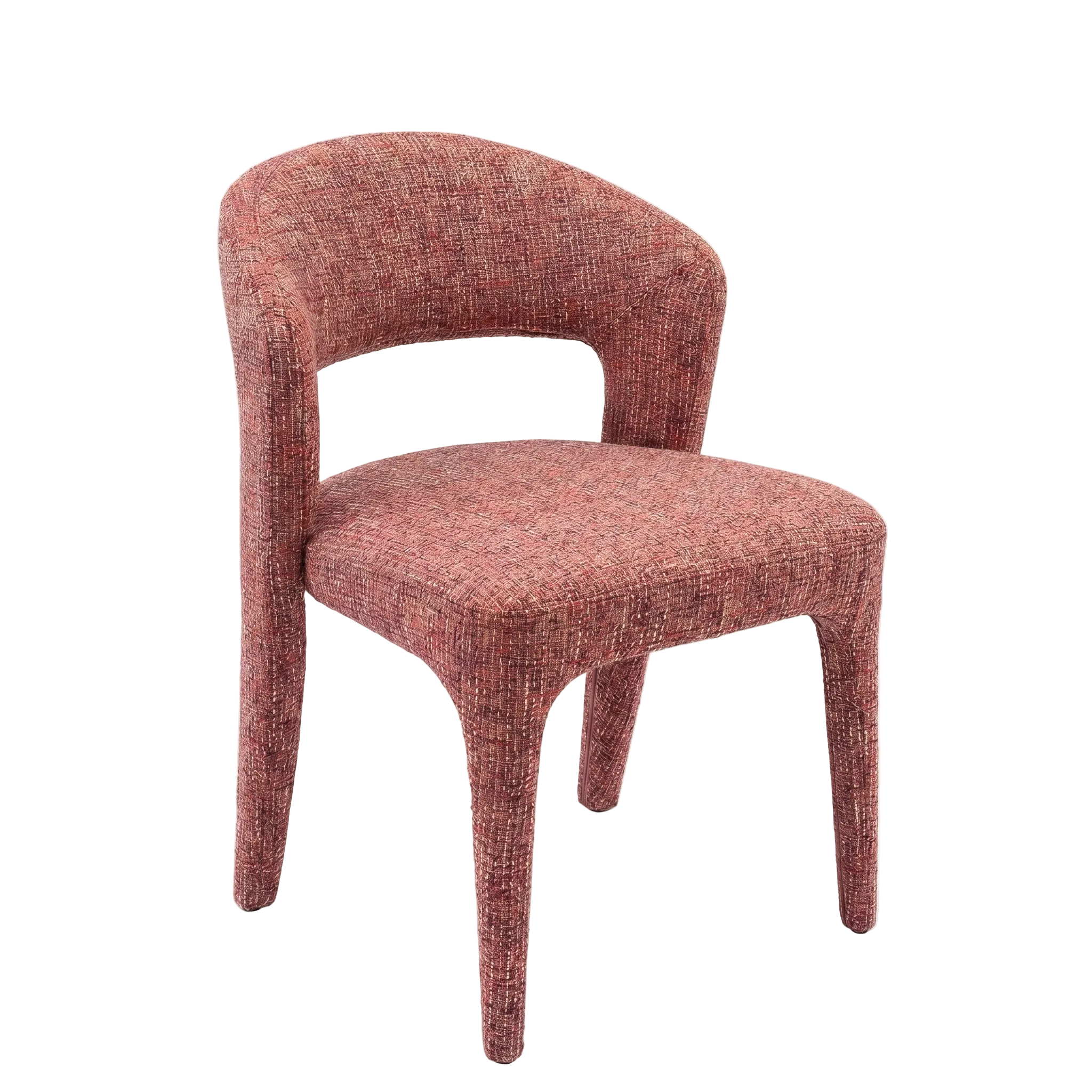 Gabriel Fabric Dining Chair in Speckled Rust