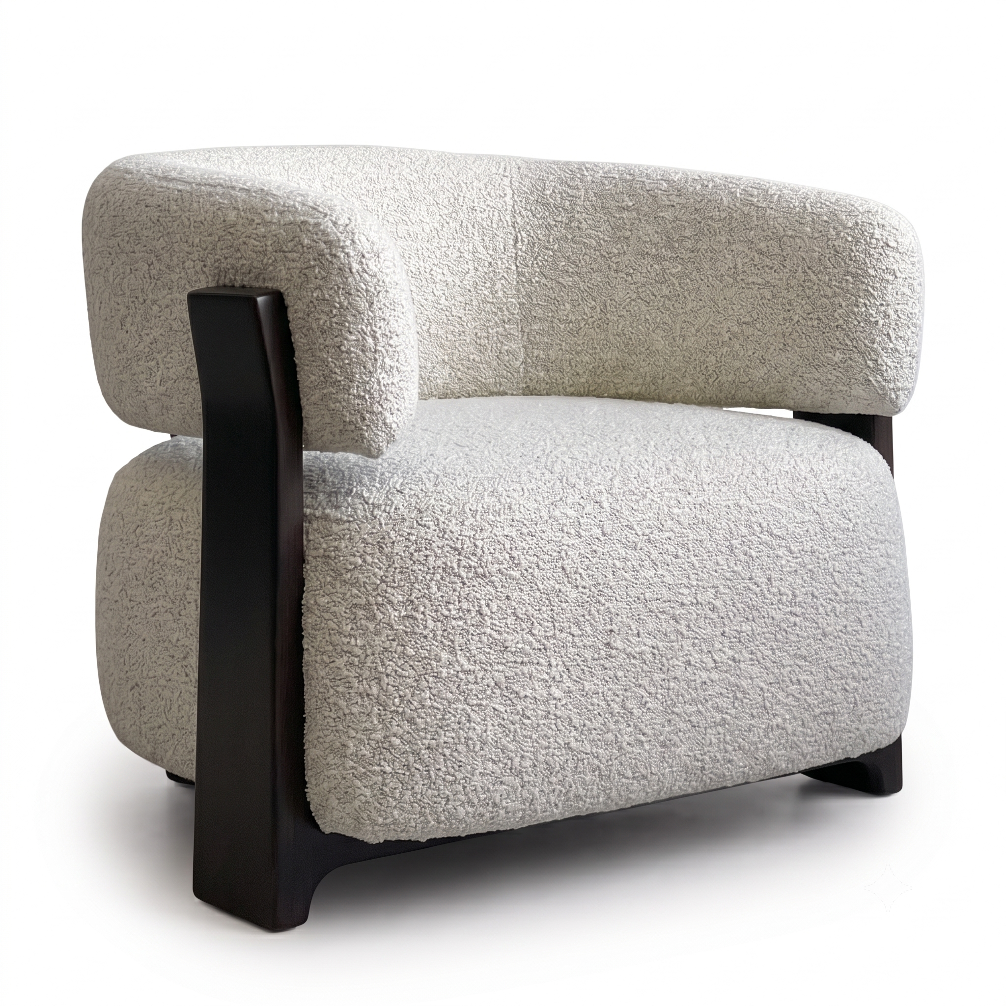 Melrose Fabric Occasional Chair in White