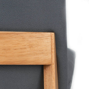 Huxley Fabric Dining Chair in Oak/Dark Pewter