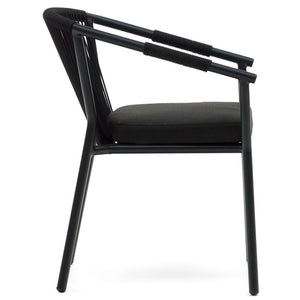 Sadie Rope Dining Chair in Black