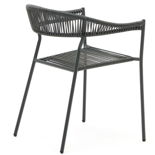 Tatum Rope Dining Chair in Grey