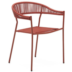 Tatum Rope Dining Chair in Terracotta