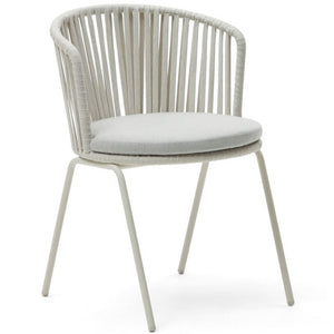 Albin Rope Dining Chair in Light Beige