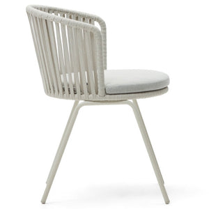 Albin Rope Dining Chair in Light Beige