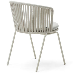 Albin Rope Dining Chair in Light Beige