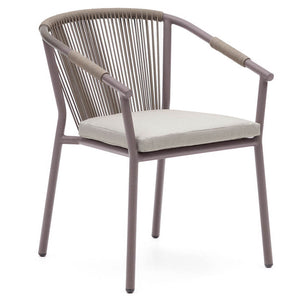 Sadie Rope Dining Chair in Brown