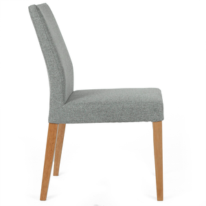 Maya Fabric Dining Chair in Natural/Light Grey