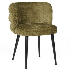 Alistair Fabric Dining Chair in Moss