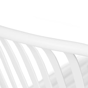 Amos Steel Dining Chair in White