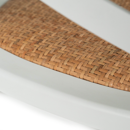 Baylor Rattan Dining Chair in White