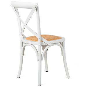 Baylor Rattan Dining Chair in White