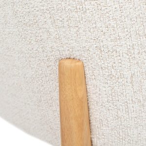 Beckett Fabric Dining Chair in Oak/Chalk