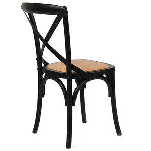 Baylor Rattan Dining Chair in Black