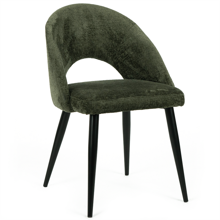 Brinley Chenille Dining Chair in Green