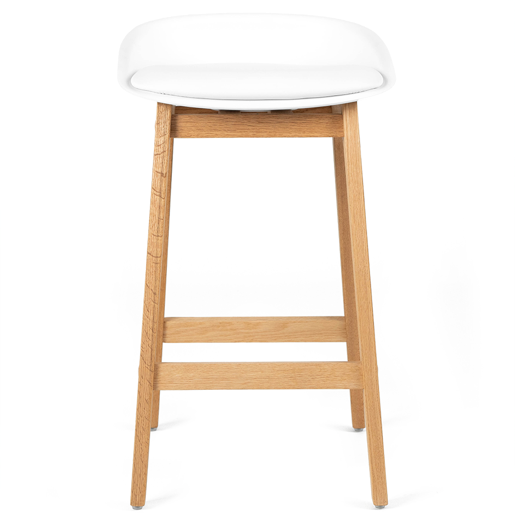 White and timber bar stools deals