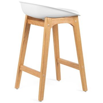 Brodi Bar Stool in Oak/White