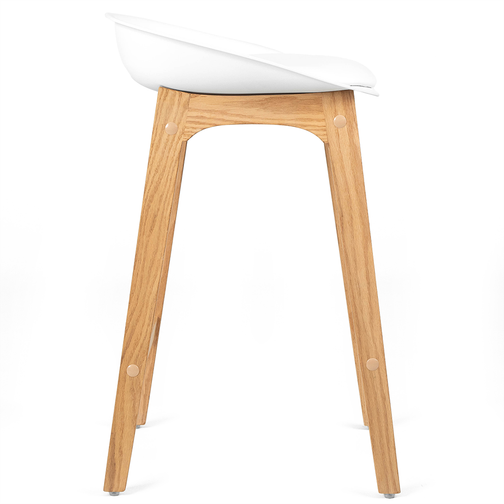 Brodi Bar Stool in Oak/White