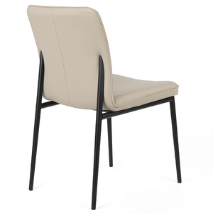 Clara Leather Dining Chair in Wheat