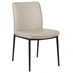 Clara Leather Dining Chair in Wheat