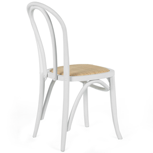 Carlton Rattan Dining Chair in White