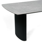Cassius 220cm Ceramic Dining Table in Grey