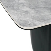 Cassius 220cm Ceramic Dining Table in Grey
