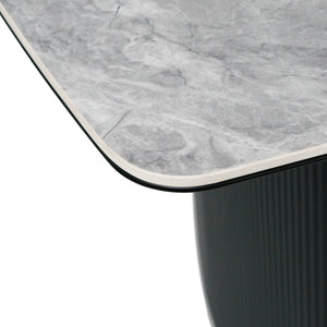 Cassius 220cm Ceramic Dining Table in Grey