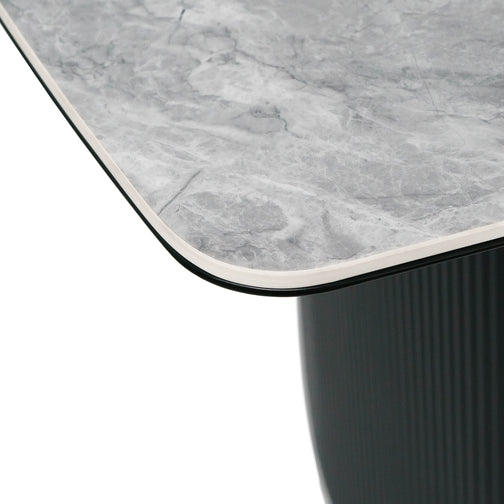 Cassius 220cm Ceramic Dining Table in Grey