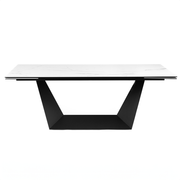 Davian 210-290cm Extendable Dining Table in Stormy White