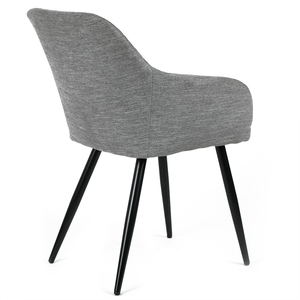 Eden Fabric Dining Chair in Grey